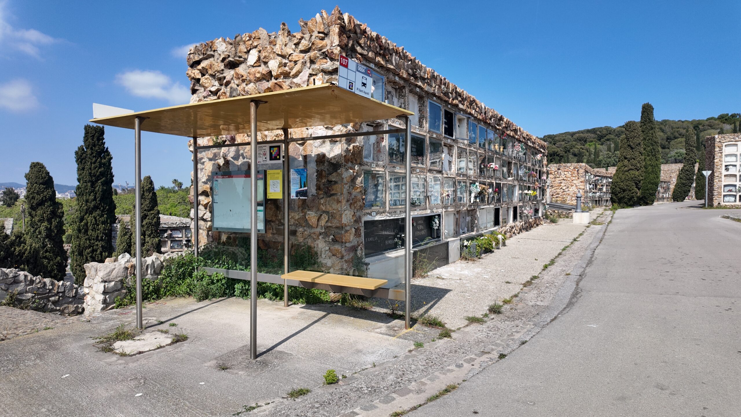 Montjuïc Cemetery’s Bus Stop for the Dead